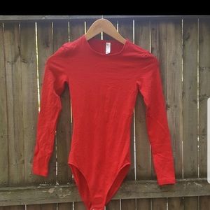 Cotton Spandex Long Sleeve Bodysuit